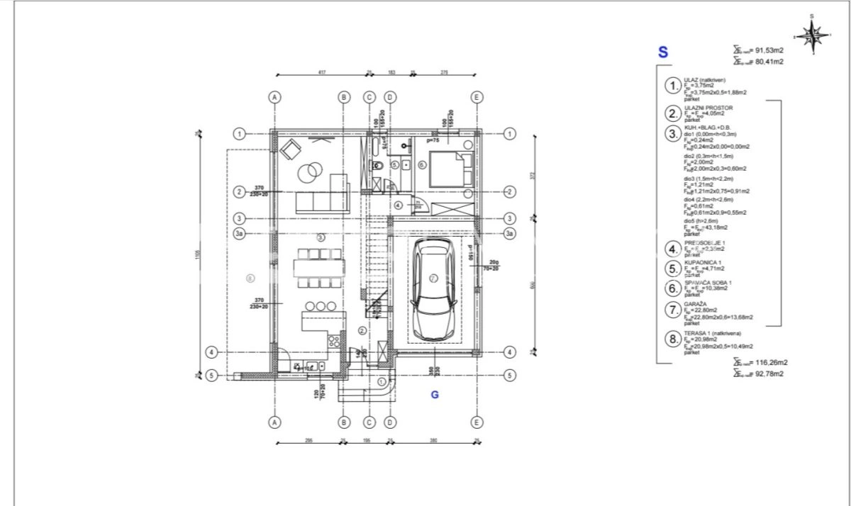 Haus in erster Reihe zum Meer in der Nähe von Šibenik