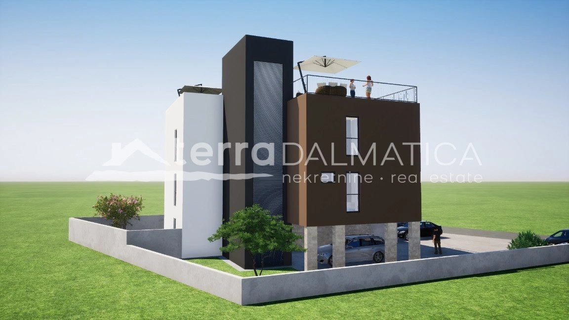 Dreizimmerwohnung im Neubau Zaton mit Dachterrasse