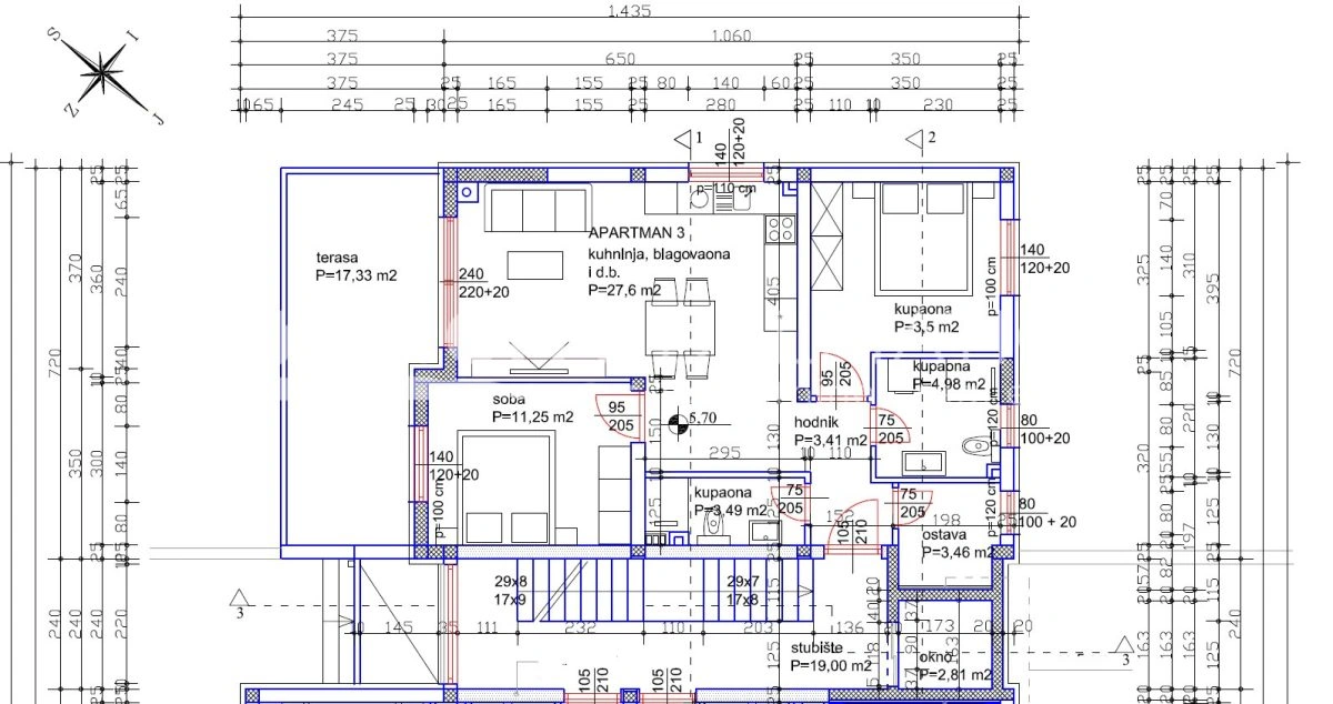 Apartment Sveti Filip i Jakov Neubau mit Dachterrasse