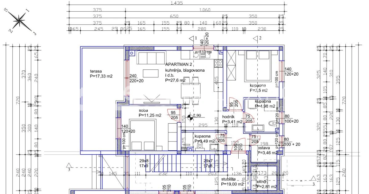 Dreizimmerwohnung Sveti Filip i Jakov, Neubau