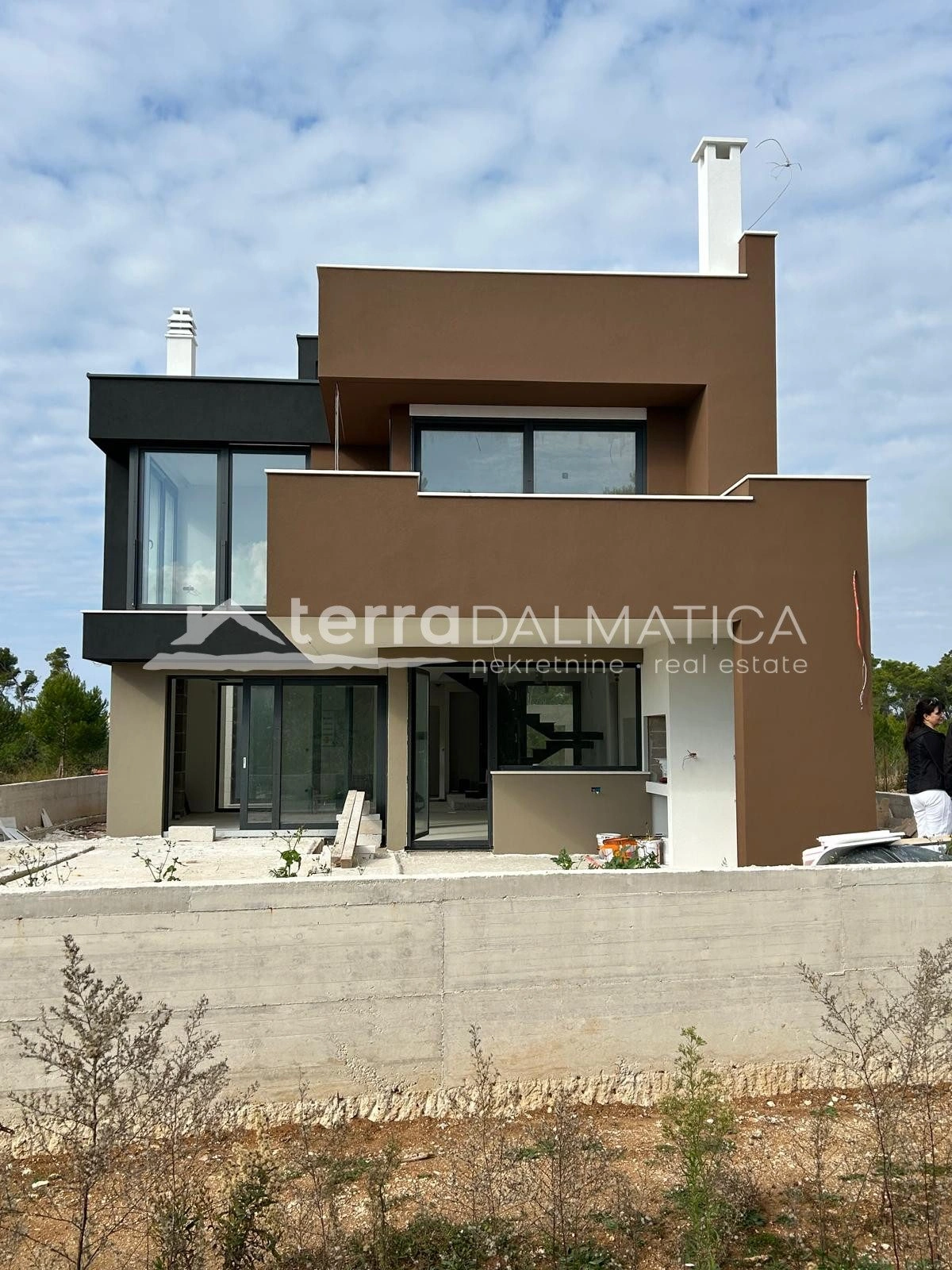 Neues Haus Privlaka mit Swimmingpool und Meerblick