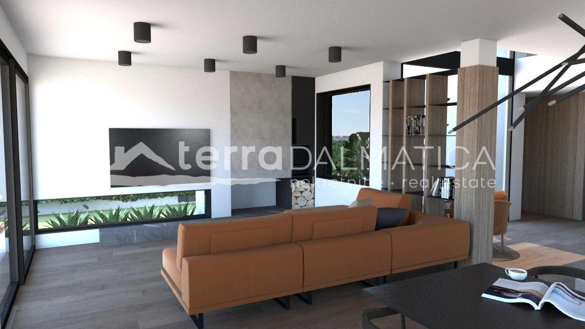 Neues Haus Privlaka mit Swimmingpool und Meerblick