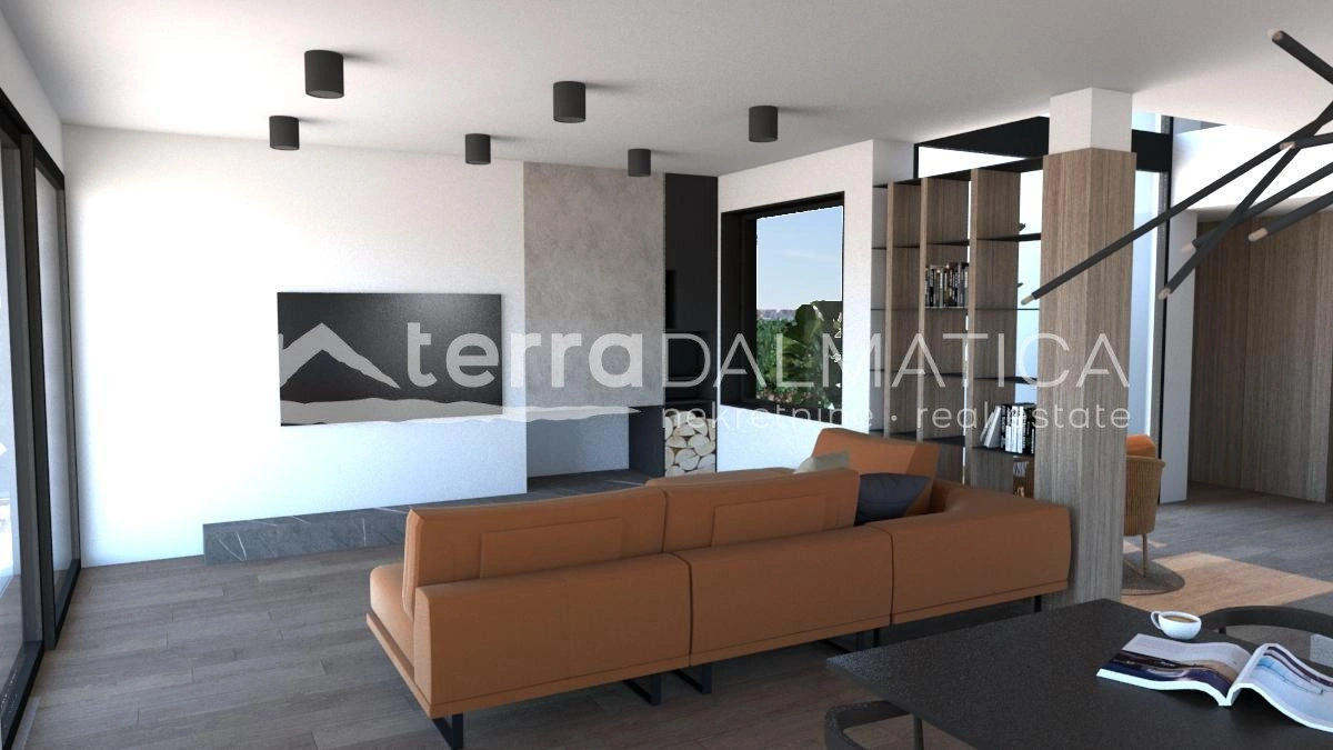 Neues Haus Privlaka mit Swimmingpool und Meerblick