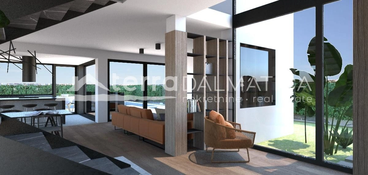 Neues Haus Privlaka mit Swimmingpool und Meerblick