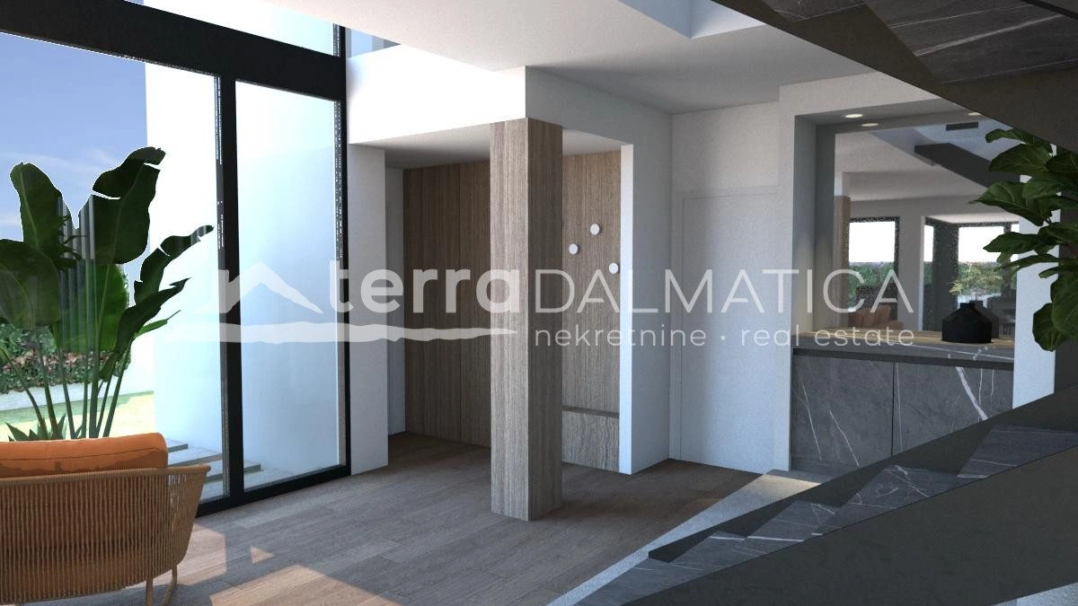 Neues Haus Privlaka mit Swimmingpool und Meerblick