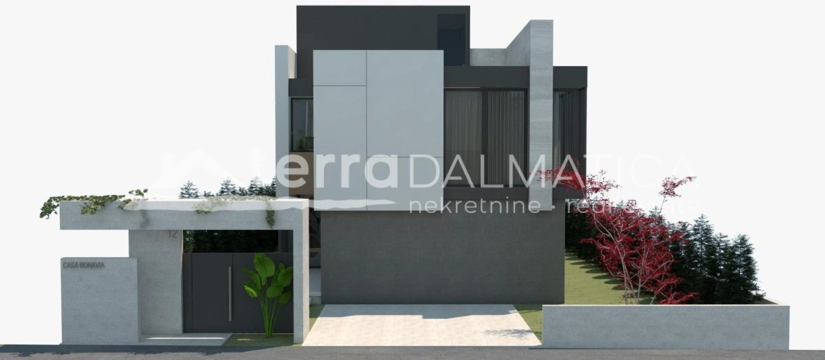 Neues Haus Privlaka mit Swimmingpool und Meerblick