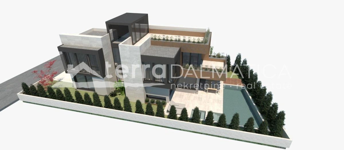 Neues Haus Privlaka mit Swimmingpool und Meerblick