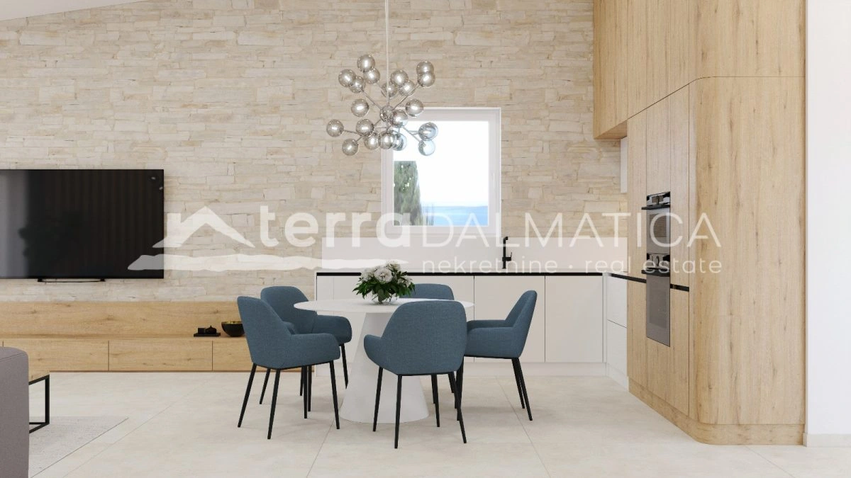 Nova vila Starigrad s bazenom i pogledom na more