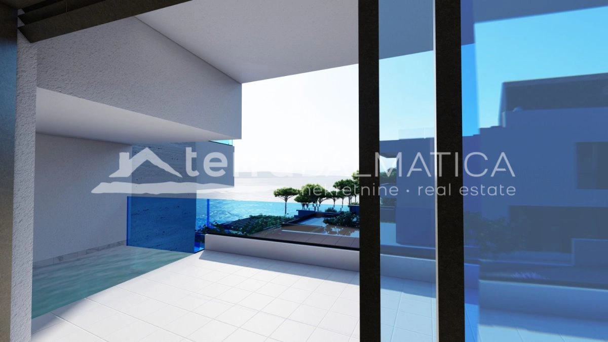 Penthouse in Grebaštica mit Meerblick, Swimmingpool und Dachterrasse