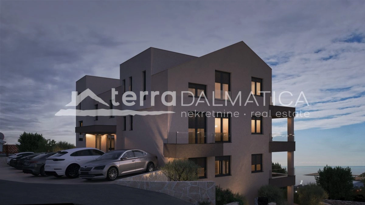Apartment in Stivašnica – Neubau, Meerblick