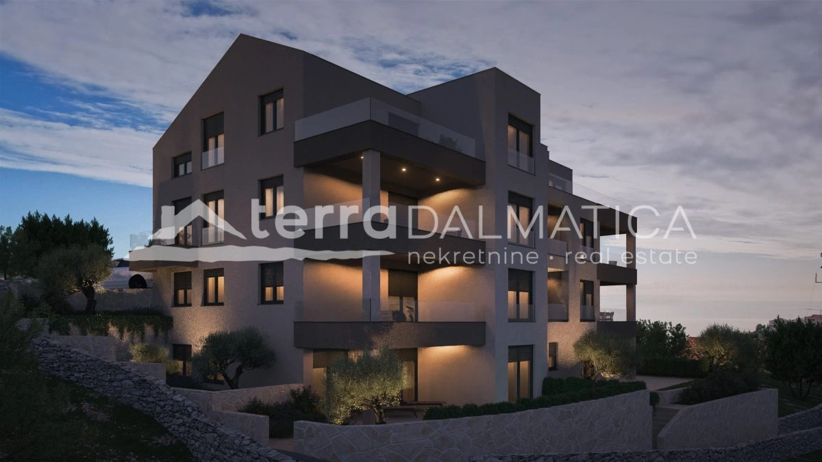 Apartment in Stivašnica – Neubau, Meerblick