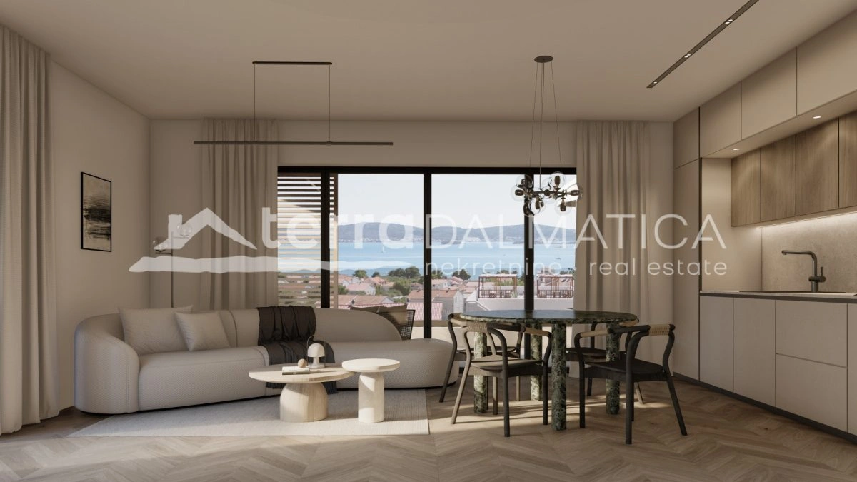 Neubau, Sv. Filip i Jakov – Dachterrasse mit Meerblick, Garage und Aufzug