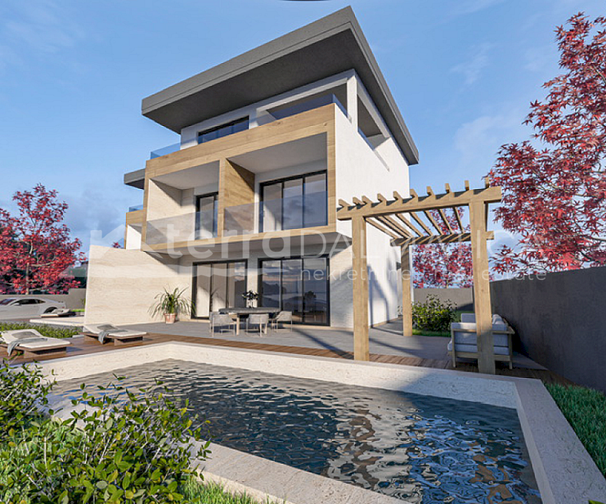 Rogoznica, ein neues Haus mit modernem Design in der Nähe des Meeres