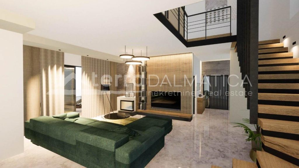 Okolí Rogoznice, luxusní vila s nekonečným bazénem, ​​100 m od moře