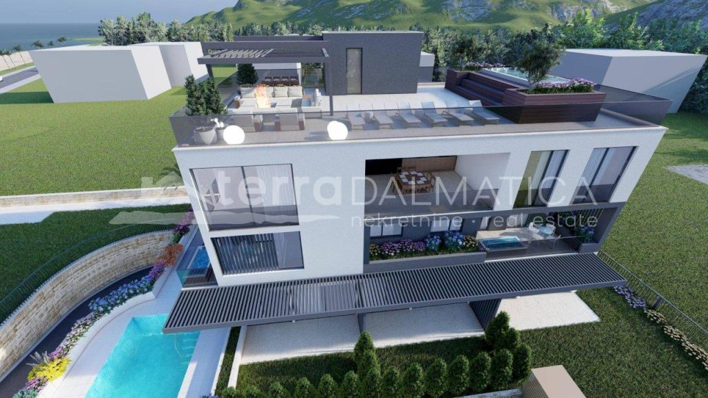 Sukošan – apartman s četiri spavaće sobe, krovnom terasom