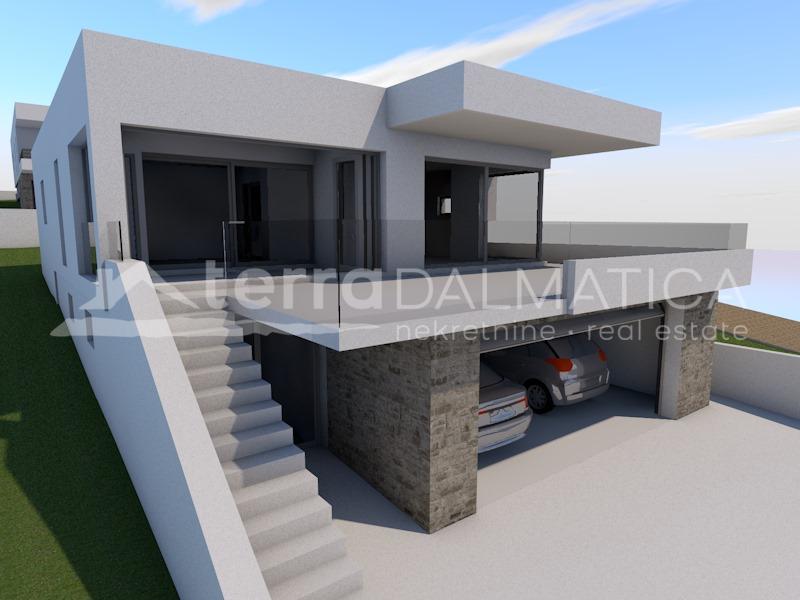 Building land with project and permit in Jezera, near the sea